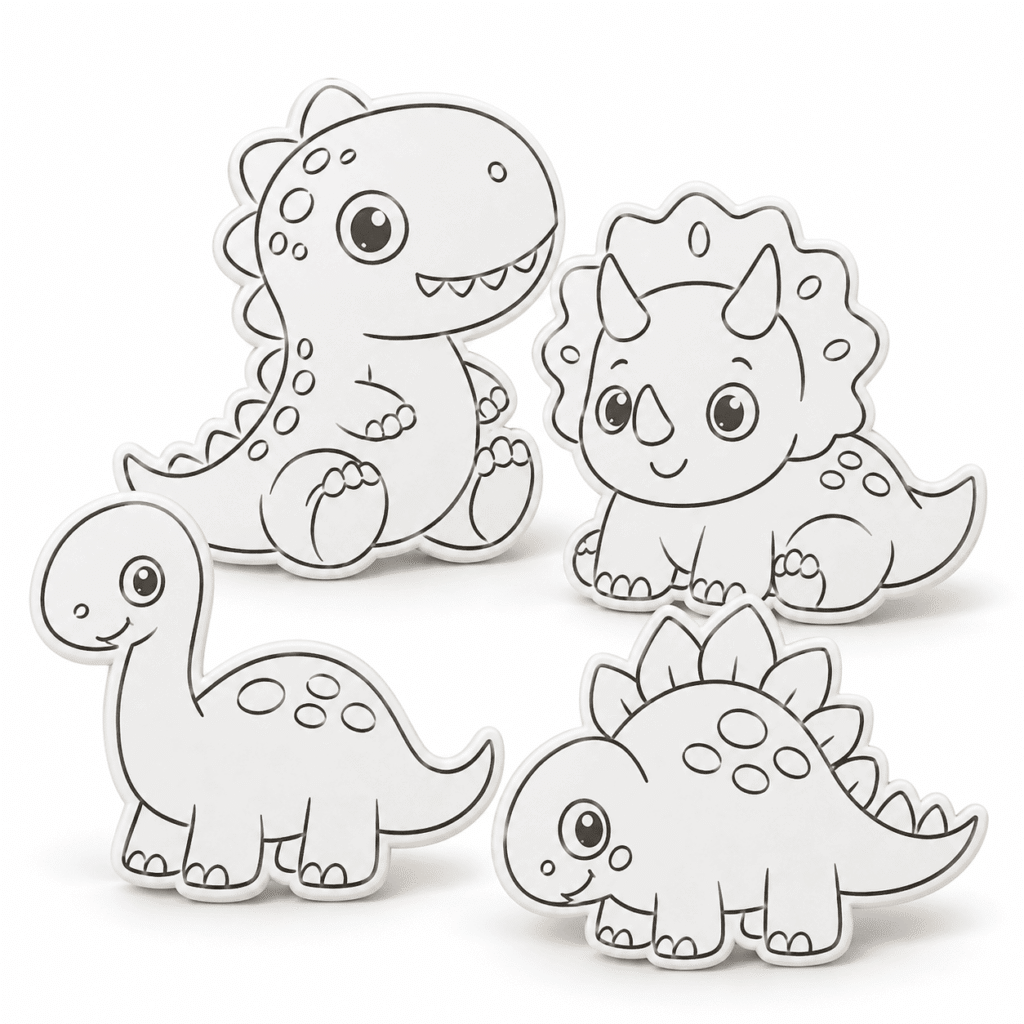Kit Coloreado Dinosaurios