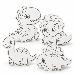 Kit Coloreado Dinosaurios